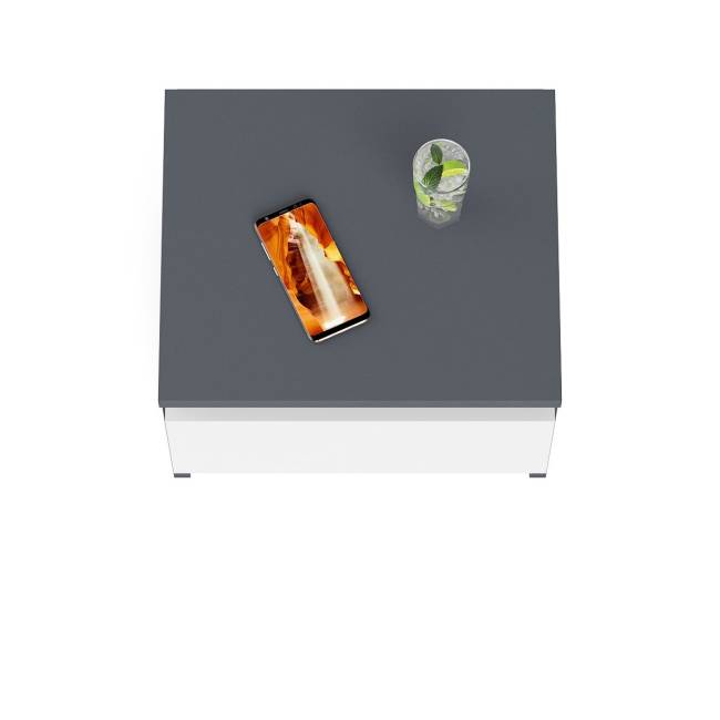 Тумба прикроватная Мори ТПМ400.1 цвет графит/белый Тумба прикроватная Мори ТПМ400.1 цвет графит/белый