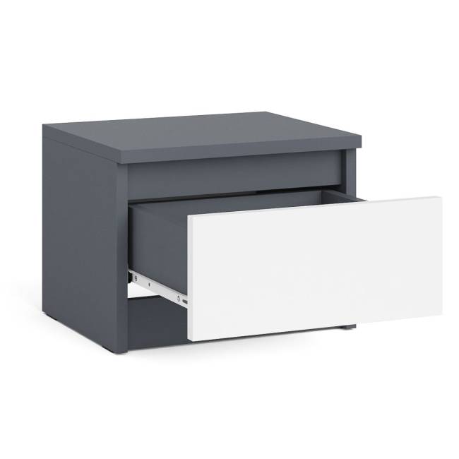 Тумба прикроватная Мори ТПМ400.1 цвет графит/белый Тумба прикроватная Мори ТПМ400.1 цвет графит/белый