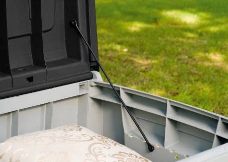 Сундук Новель (NOVEL) 340л., белый-графит